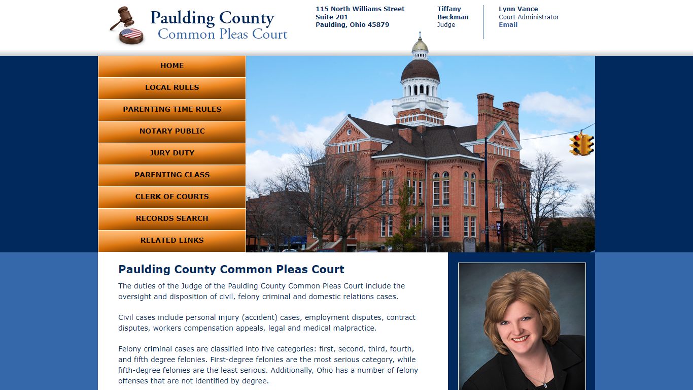 Paulding County Common Pleas Court