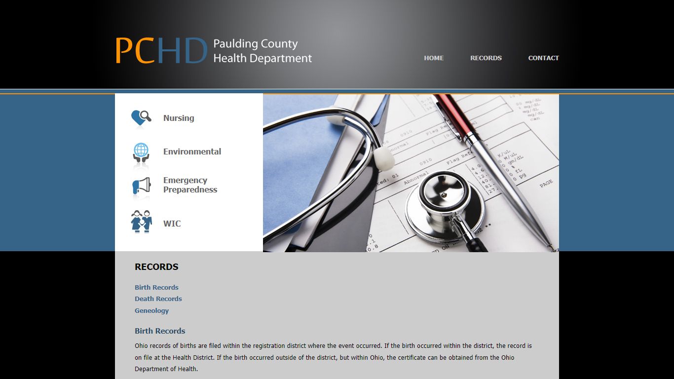 RECORDS - Paulding County Health Department